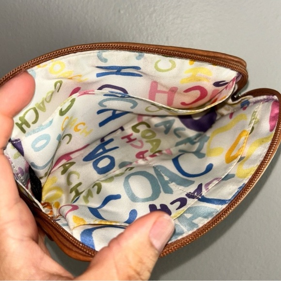 Coach Striped Cosmetic Pouch - Picture 3 of 3